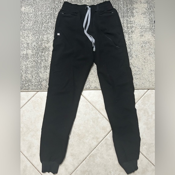 Figs Scrub Pants Joggers XS Tall black - Picture 1 of 3